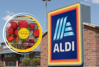 Aldi Template with Strawberries