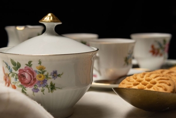 Antique porcelain dinnerware