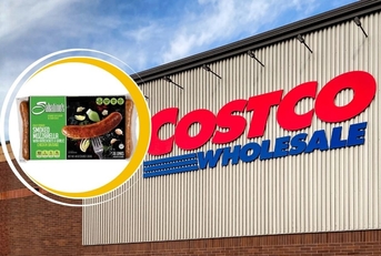 Costco storefront and Sabatino's chicken sausage