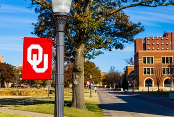 University of Oklahoma banner with logo
