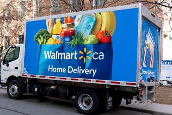 Walmart home delivery truck