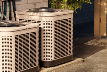 HVAC units outside new home