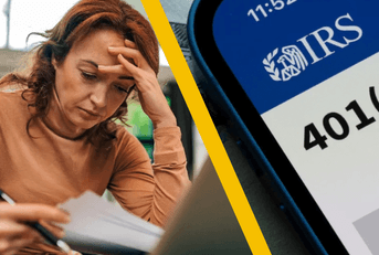 woman reviewing finances and 401k plan