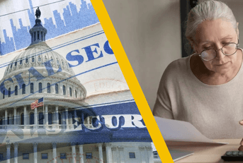bipartisan social security proposal and woman using calculator