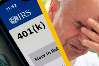 man regretting 401(k) decision