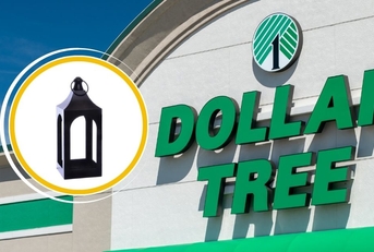 Dollar Tree Template with Metal Lantern Decor