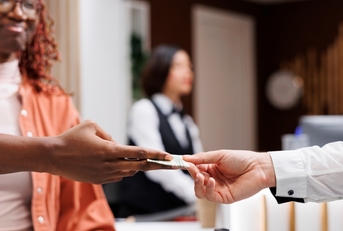 Handing out a tip