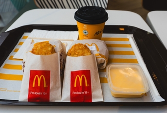 McDonalds Breakfast tray