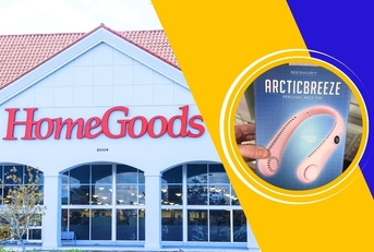 HomeGoods store with neck fan