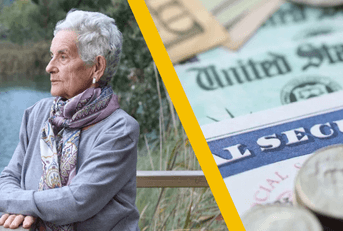 75 year old woman and social security benefit
