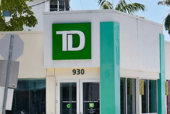 TD Bank exterior on sunny day