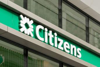 Citizens Bank exterior with logo