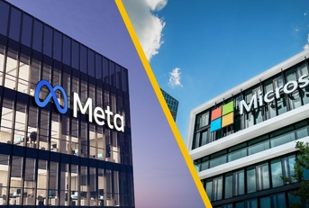 Meta and Microsoft corporate buildings