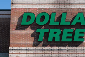 Dollar Tree brick exterior building