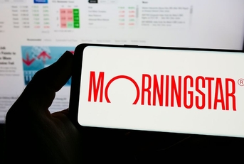 Morningstar logo on smartphone