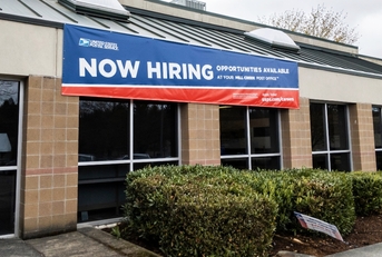 USPS sign hiring now
