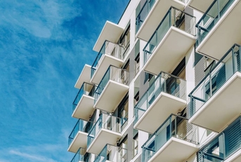 View of condos from exterior