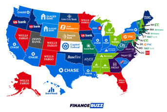 Most popular bank in every state header