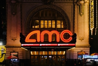 View of AMC Empire 25 theater