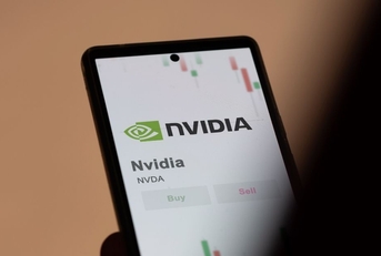 Nvidia on the screen of an exchange