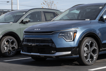 Kia SUVs on the lot