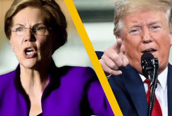 elizabeth warren and donald trump