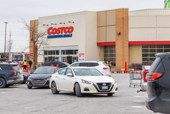 Costco parking lot full