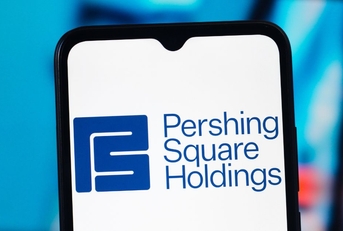 pershing square holdings logo on mobile phone