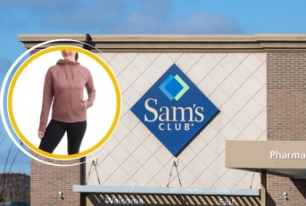 Sam's Club store with zip up jacket
