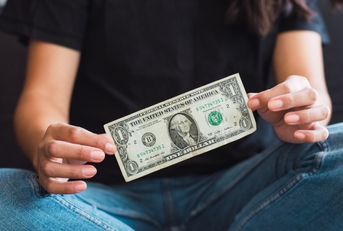 A dollar bill