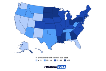 Student Loan Debt by City/State header