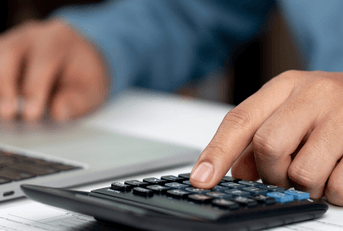 Checking savings rate on calculator