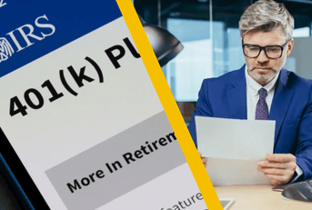 401k plan and businessman