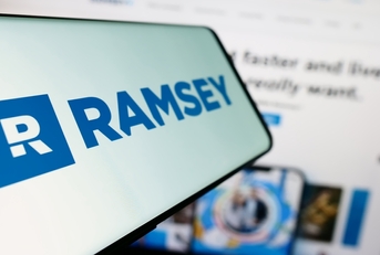 Ramsey Solutions Logo on Cellphone