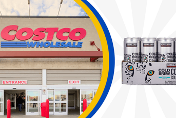 Costco storefront featuring cold brew coffee