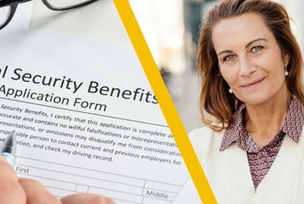 social security benefits application and mature woman