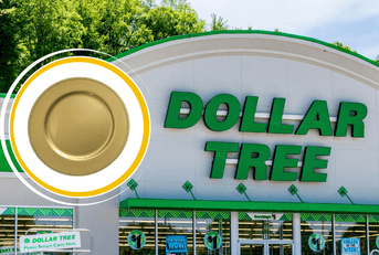 Dollar Tree gold plate