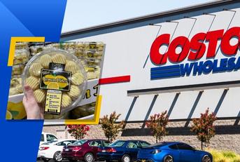 Costco store exterior and featured item