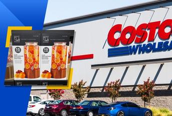 Costco store exterior and featured item