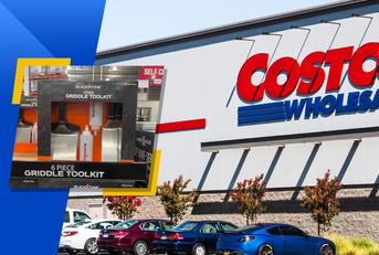 Costco store exterior and featured item