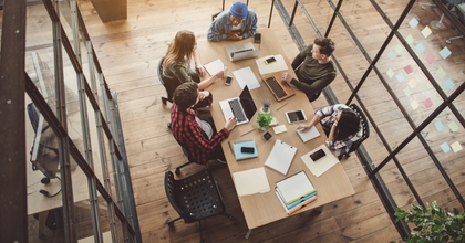 People working in office