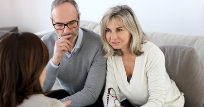 Couple meeting with financial advisor