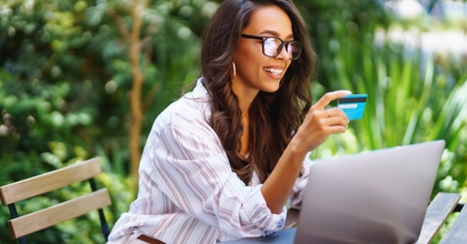 A woman considering a credit limit increase on her credit card