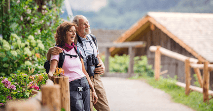 seniors birdwatching