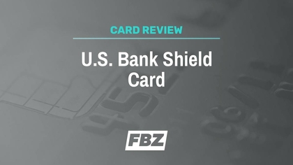 Grey background with text that reads U.S. Bank Shield Card