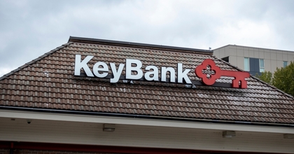 KeyBank branch showing sign with name