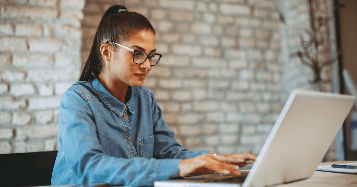 Woman reviewing credible personal loans