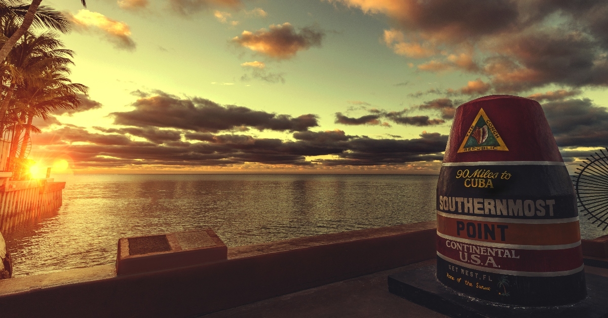 Southernmost point of US in Florida