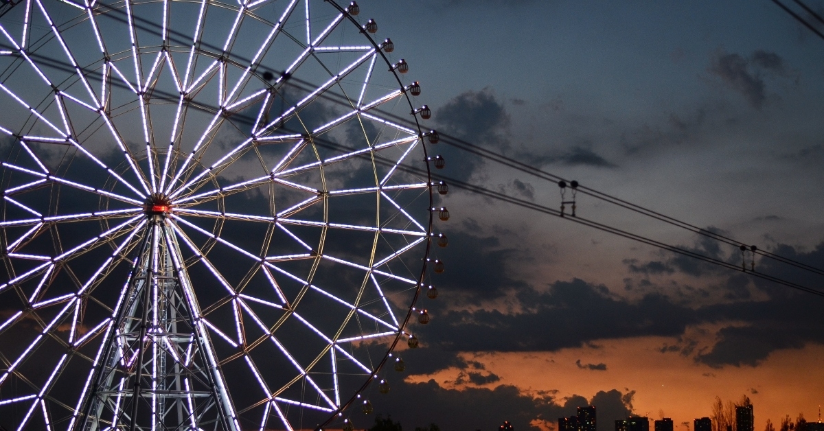Ferris wheel at night