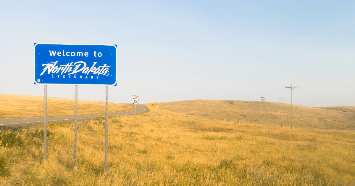 North Dakota sign